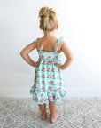 Girls Clothes Dress Tie Twirl Dress Cameron Watermelon