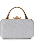 Sparkling Bow Accented Evening Bag