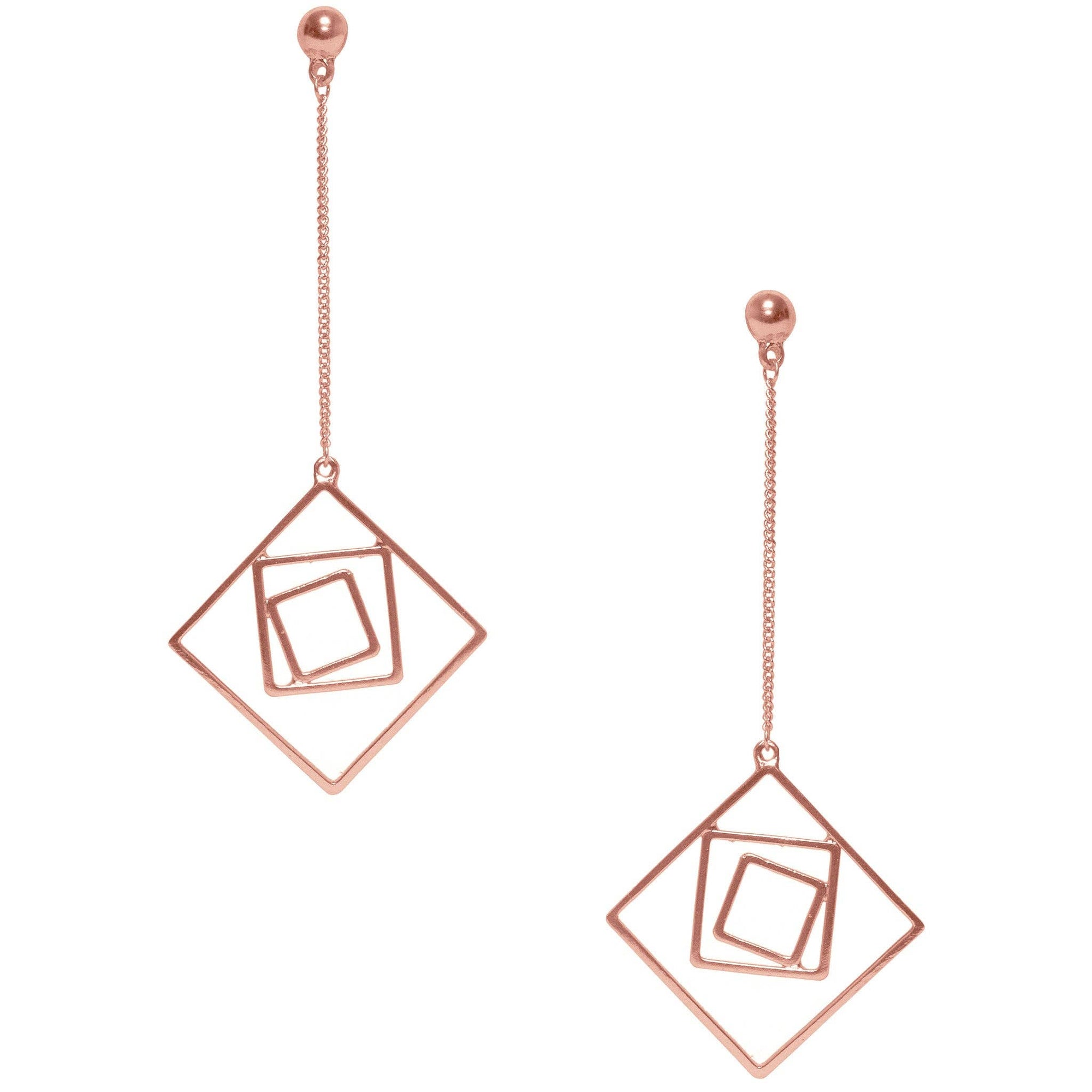 Karine Sultan Lila Geo Drop Dangle Earrings