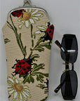 Ladybug Tapestry Eye Glass Case