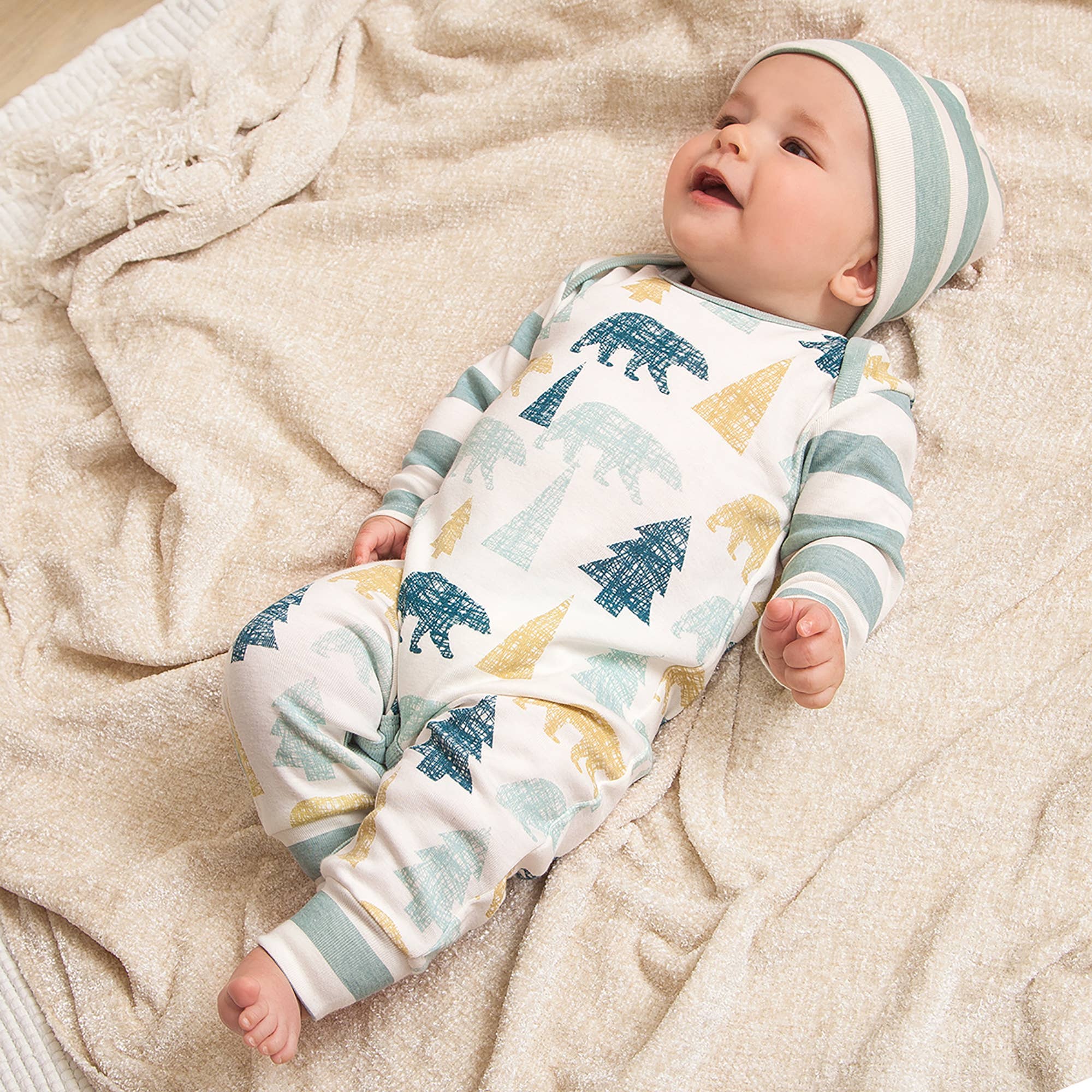 Tesa Babe Bear Woodland Romper
