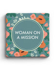 Woman On a Mission - Marble Coaster