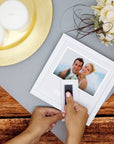 Mr. & Mrs. Wedding Thumbprint Heart Frame