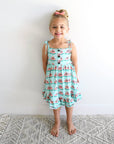 Girls Clothes Dress Tie Twirl Dress Cameron Watermelon