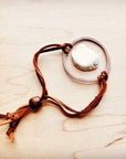 White Turquoise Bracelet w/ Adjustable Ties 010h