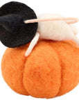 Sleepy Witch Pumpkin Mouse Critter Decor