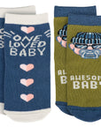 One Loved Baby/Awesome Baby Baby Sock Set