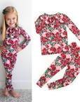 Bamboo Pajama Kids Clothing Sleepies Toddler 2PC Ruffle Set McKenna