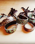 **Narrow Genuine Leather Cuff in Brown Laredo 001bo