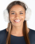 Women's Adjustable Earmuffs - Faux Mink Fur - Beige