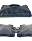 Bottega Veneta Intrecciato Top Zip Briefcase Attache Bag