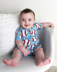 Bambino HENLEY ROMPER SHORT