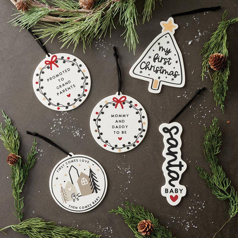 Stephan Baby Promoted to Grandparents Christmas Ornament