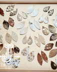 **Leather Earring Starter Pack-Metallic Hair On Hide-10 Pairs 214m