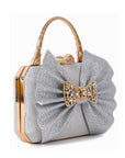 Sparkling Bow Accented Evening Bag