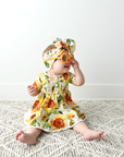 Girl Baby Clothes Dress Two Piece Peplum Set Sloan Ruffle Bloomers