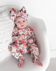 Gigi + Max Pajama Sleepies Little Baby Ruffle Zip Reba