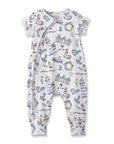 Seashore Baby Zipper Romper – Bamboo with Convertible Cuffs