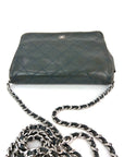 Chanel Quilted Lambskin Stitched Wallet On Chain