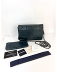 Chanel Quilted Lambskin Stitched Wallet On Chain