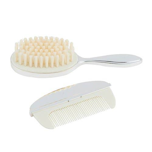 Stephan Baby Keepsake Silver Brush & Comb