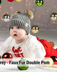 Infant Single Pom Beanie (Candy Pink Leopard)