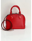 Louis Vuitton Alma BB Epi Coquelicot Handbag