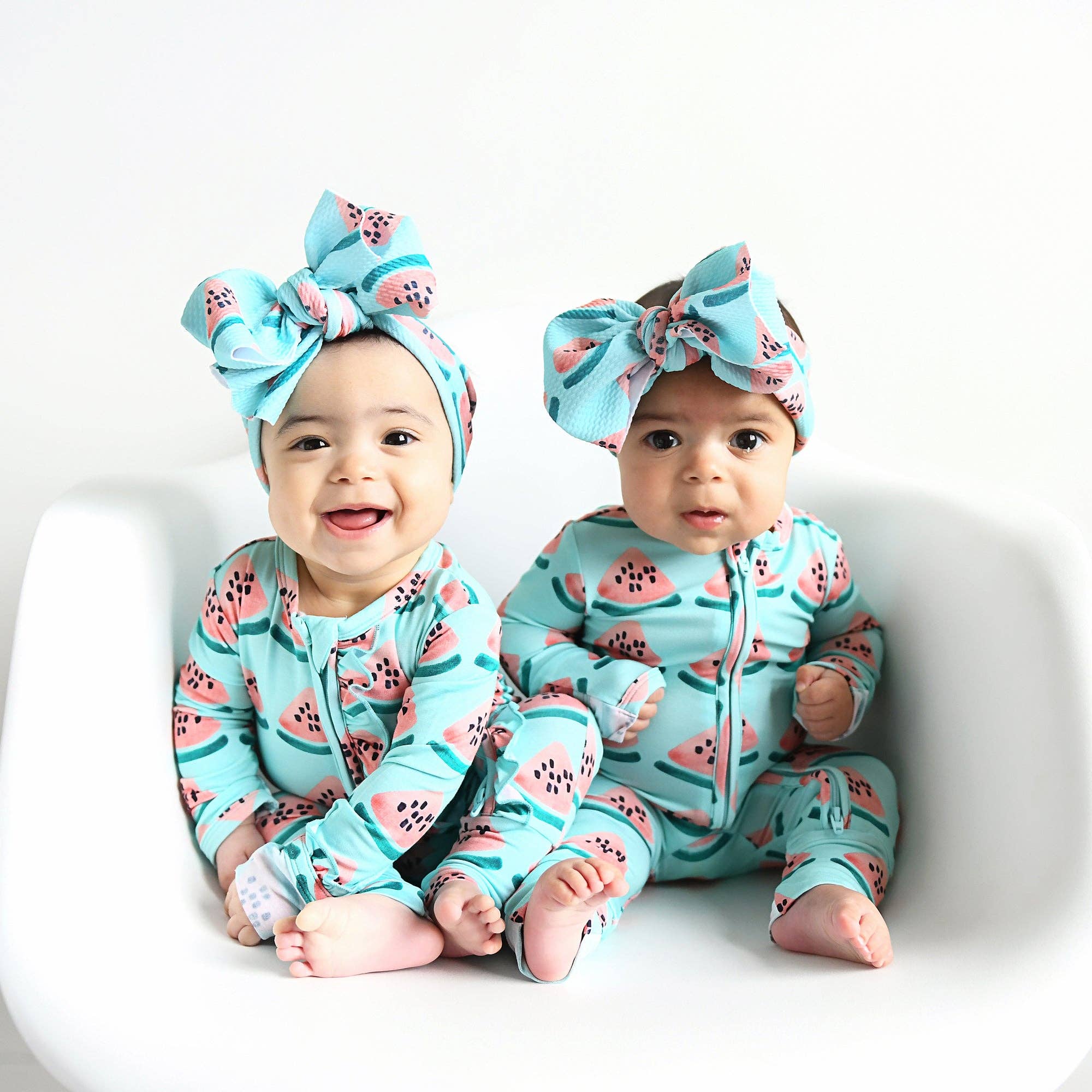 Gigi and Max Cameron Watermelon Zip Romper
