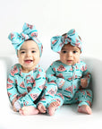 Gigi and Max Cameron Watermelon Zip Romper
