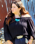 Black Deer Skin Leather Tassel Earring Peacock Feather 219j