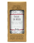Lit Up Candle Knock On Wood