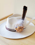 Boho Western Wedding Floral Hat Band Only Blush 952p