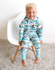 French Terry Bamboo Two Piece Hoodie Set Everest Mountain