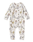 Safari Snuggles Zipper Romper - Bamboo Baby Outfit