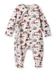 Baby Zipper Romper – Soft Bamboo Cactus Trails Pajamas