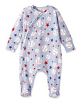 Grand Slam Baseball Bamboo Zipper Romper for Baby
