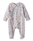 Wild Wrangler/Blue Western Baby Boy Bamboo Zipper Romper