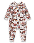 Cowboy Baby Zipper Romper - Bamboo Western Spirit Outfit