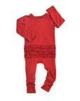 Ivy Red Dot RUFFLE ZIP