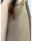 Chloe Faye Chain Suede Leather Gray Blue Crossbody Bag