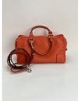 LOEWE Calfskin Amazona 28 Orange Leather Shoulder Bag