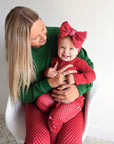 Ivy Red Dot RUFFLE ZIP
