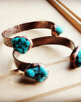 Genuine Natural Turquoise Cuff Bangle Bracelet 806t