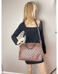 LOUIS VUITTON Speedy 30 Bandouliere Damier Ebene Satchel Hand Bag
