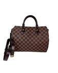 LOUIS VUITTON Speedy 30 Bandouliere Damier Ebene Satchel Hand Bag