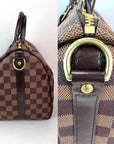 LOUIS VUITTON Speedy 30 Bandouliere Damier Ebene Satchel Hand Bag