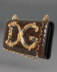 Dolce & Gabbana Python Leather DG Girls Crossbody Bag