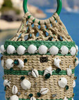 Dolce & Gabbana Rafia Seashells Bucket Bag