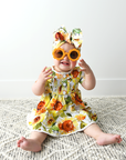 Girl Baby Clothes Dress Two Piece Peplum Set Sloan Ruffle Bloomers