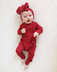 Ivy Red Dot RUFFLE ZIP